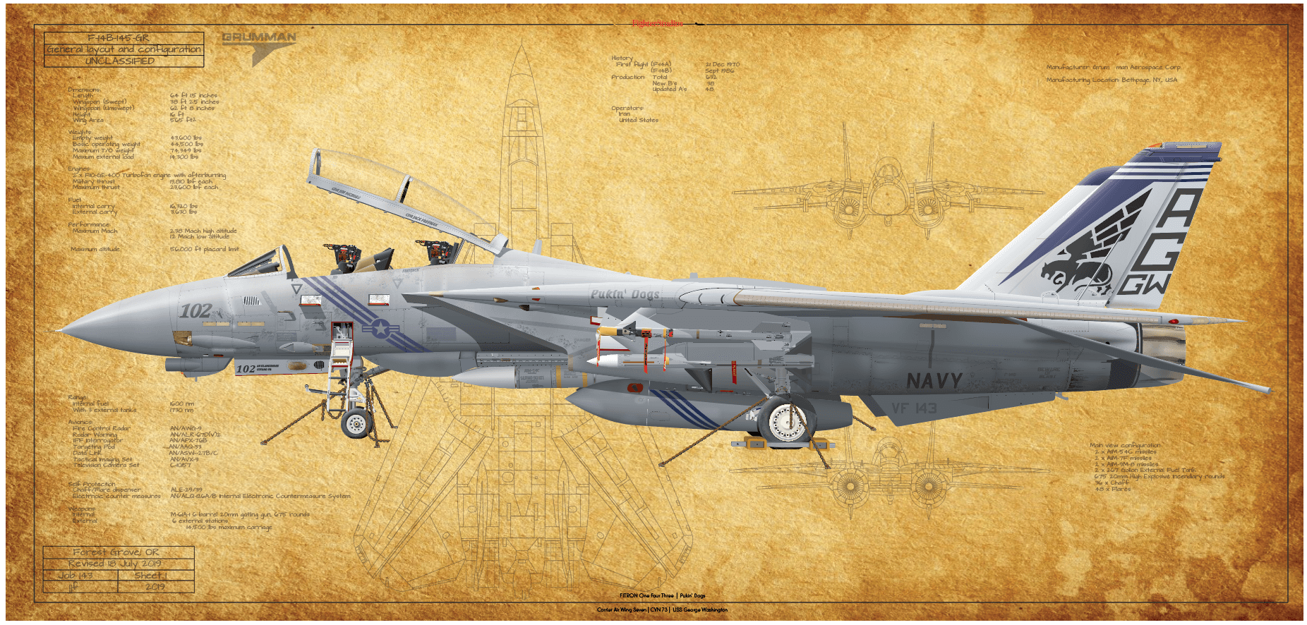 F-14B Tomcat VF 143 